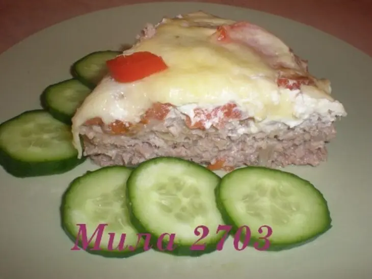 Мясной пирог с овсянкой: шаг 6