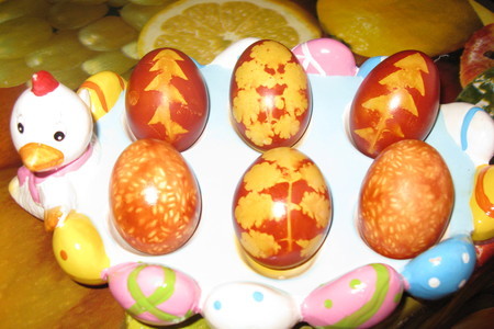 Пасхальные яйца - два варианта окраски: шаг 8