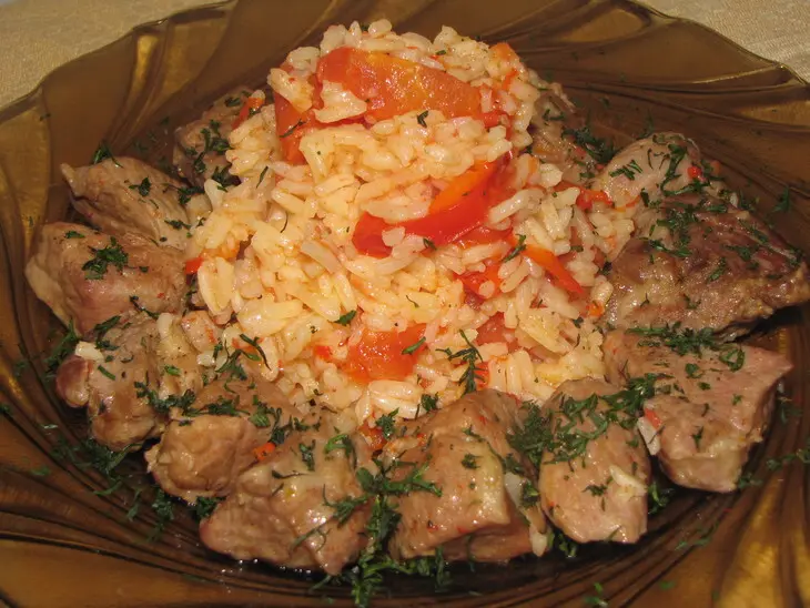 Свинина с рисом по-сербски: шаг 3