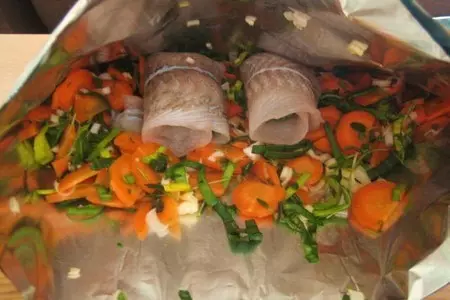 Запеченная камбала с овощами: шаг 5