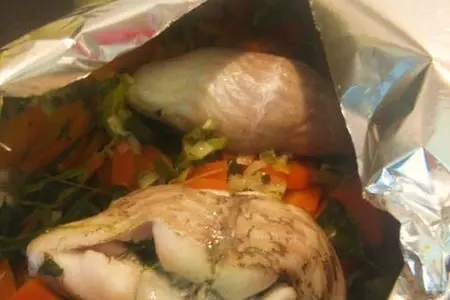 Запеченная камбала с овощами: шаг 7