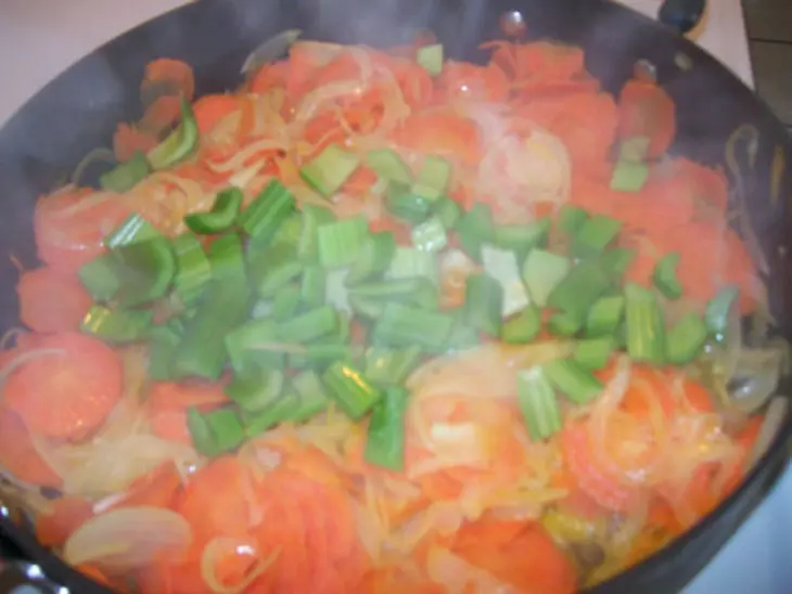 Вкусные овощи с карри по-китайски: шаг 3