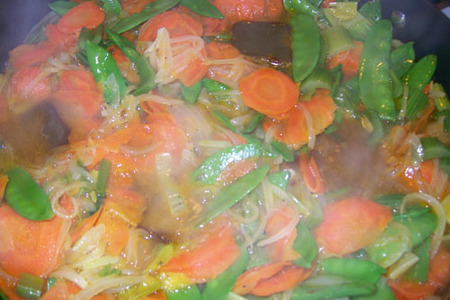 Вкусные овощи с карри по-китайски: шаг 7