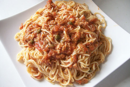 Спагетти с соусом из тунца: шаг 9