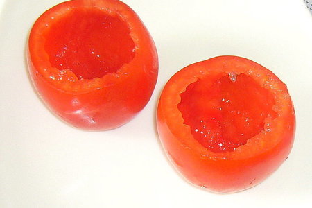 Омлет.. или помидоры фаршированные: шаг 2