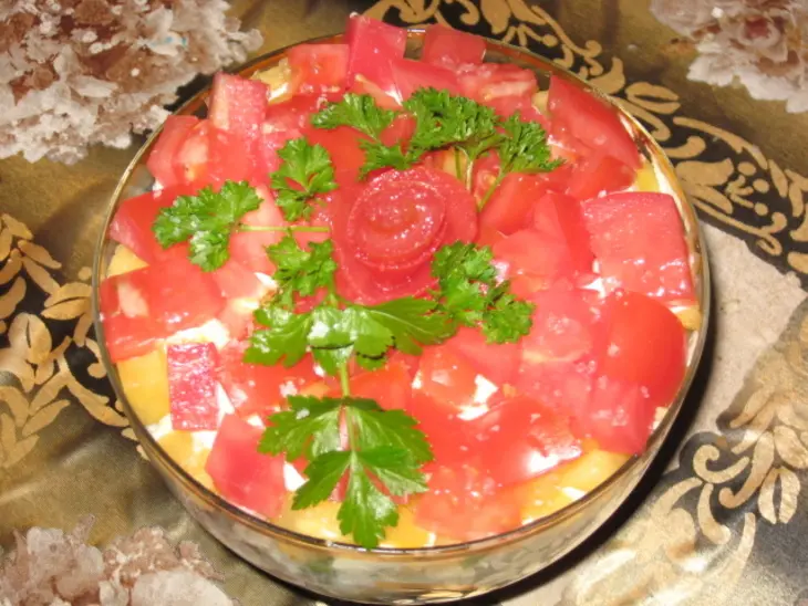 Салат с ананасом: шаг 1