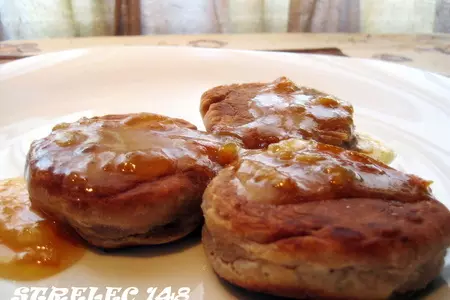 Какао - сырники с апельсиновым соусом.: шаг 3