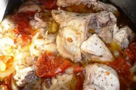 А-ля "чахохбили" в скороварке: шаг 1