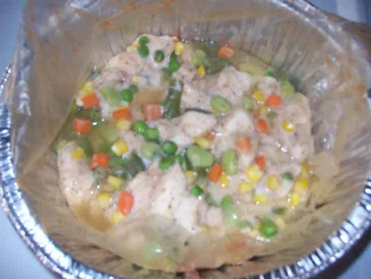 Диетическая курочка с овощами. только для взрослых: шаг 4