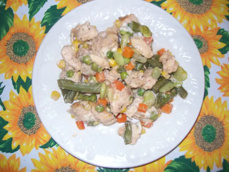 Диетическая курочка с овощами. только для взрослых: шаг 6