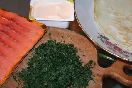 Блинная закуска: шаг 1