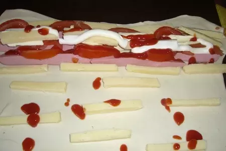 Розочки - мини пиццы: шаг 2