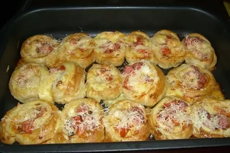 Розочки - мини пиццы: шаг 7