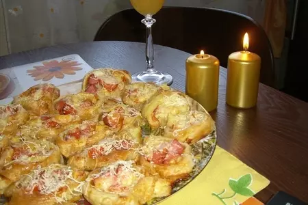Розочки - мини пиццы: шаг 9