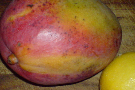Мраморный крем из манго и сливок: шаг 1