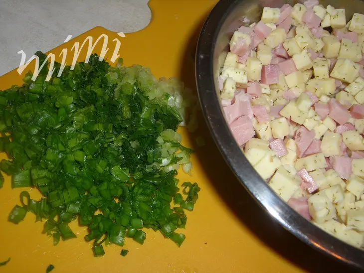 Маффины с ветчиной и сыром: шаг 2