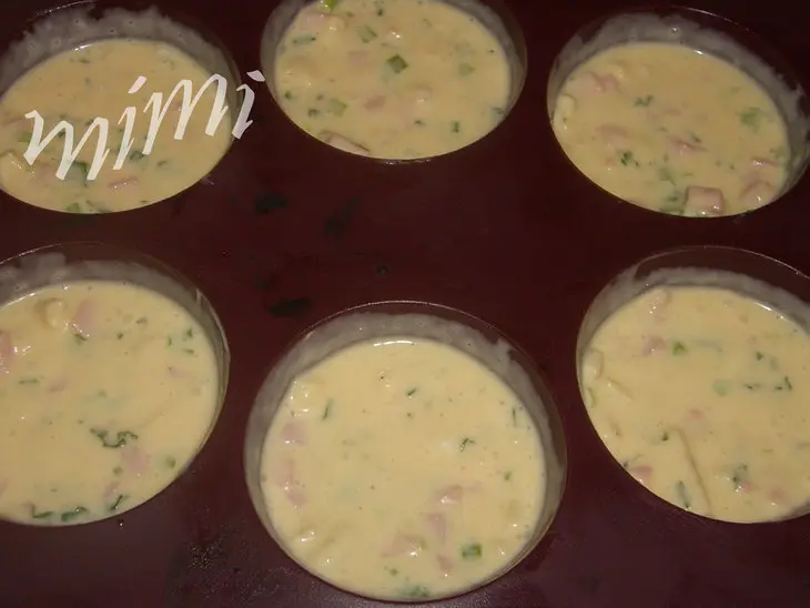 Маффины с ветчиной и сыром: шаг 3