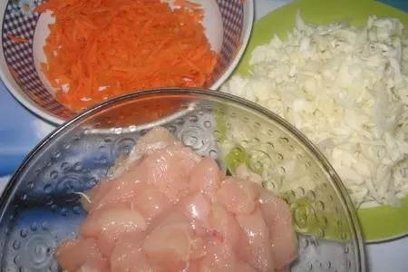 Жаркое в горшочке из курицы и капусты.: шаг 2
