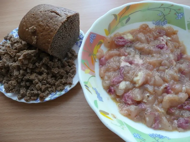 Мясные ёршики: шаг 1
