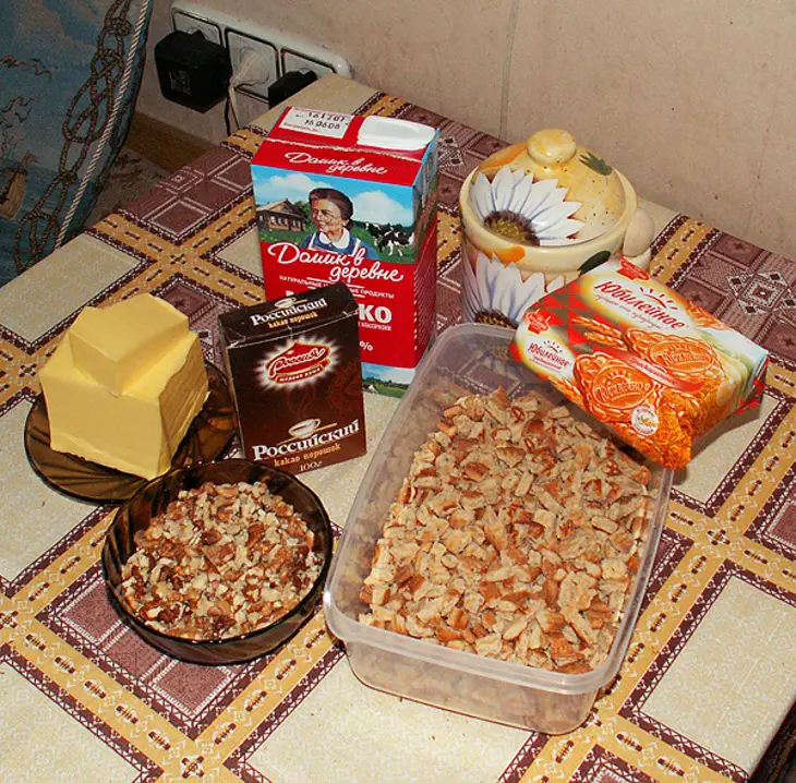 Сладкая колбаска: шаг 1