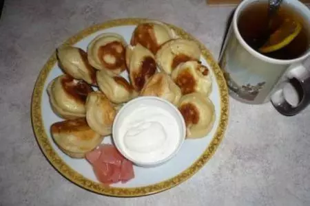 Вареники с фетой и козьим сыром: шаг 4