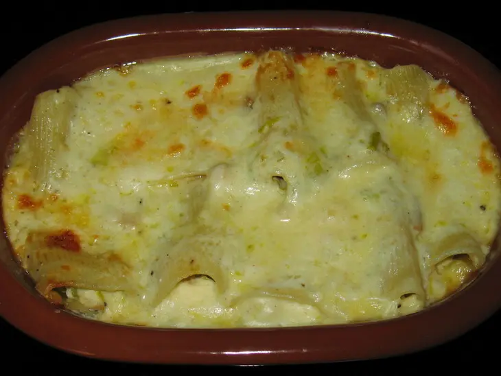 Канеллони с курицей и грибами: шаг 8