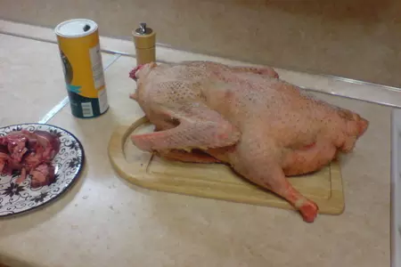 Гусь запеченный с капустой: шаг 1