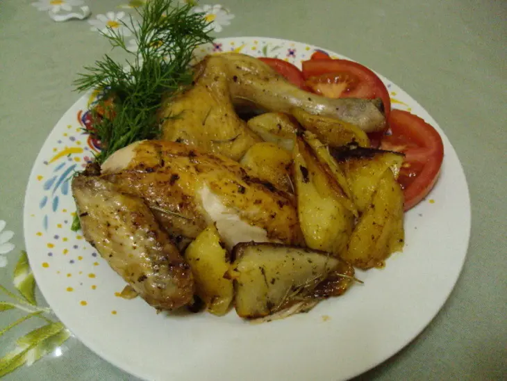 Ароматная курочка по-гречески: шаг 2