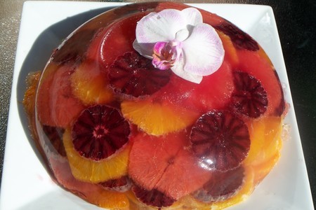 Француский цитрусово желатиновый десерт "орхидея": шаг 4