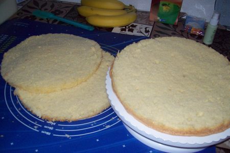 Торт банановый"тархун": шаг 3