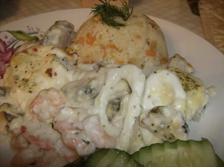 Рыбное-запеченное "избранное" с кус-кус: шаг 6