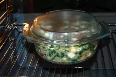 Фриттата с перцем, шпинатом и сыром, или наивкуснейший омлет. вкусный завтрак - 4.: шаг 8