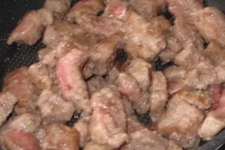 Говядина с белыми грибами: шаг 3