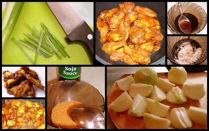 Chili chicken wings в соево-ананасовом соусе: шаг 1