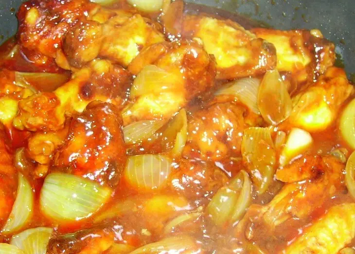 Chili chicken wings в соево-ананасовом соусе: шаг 2