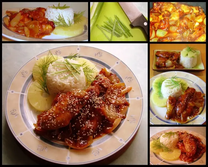 Chili chicken wings в соево-ананасовом соусе: шаг 4