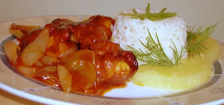 Chili chicken wings в соево-ананасовом соусе: шаг 5