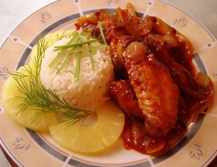 Chili chicken wings в соево-ананасовом соусе: шаг 6