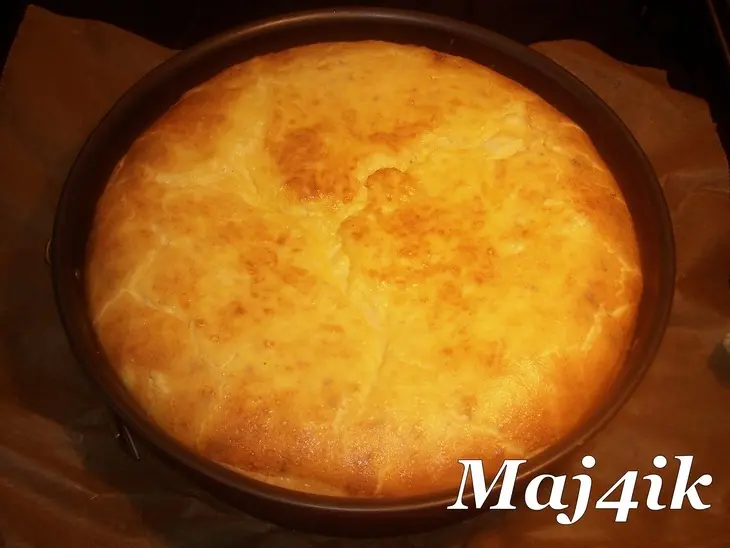 Очень быстрый сырный киш с орехами и виноградом: шаг 5