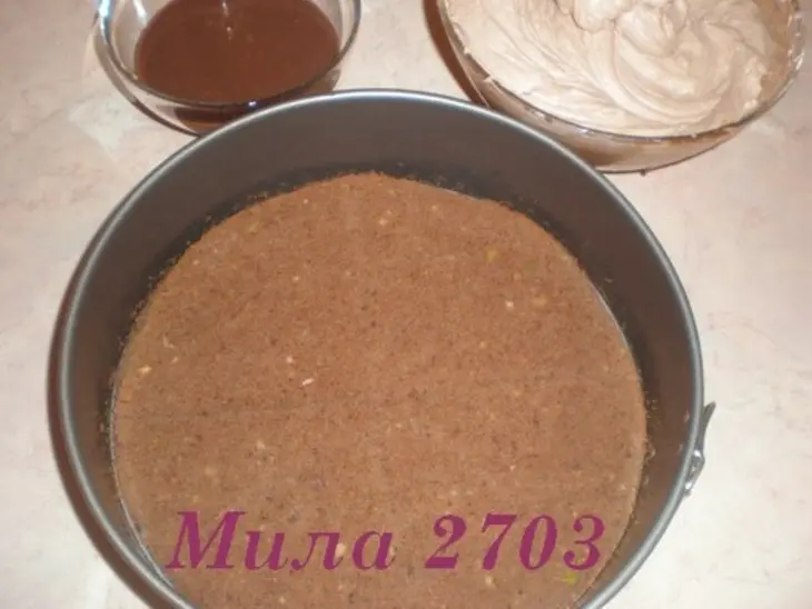 Сырно-шоколадный торт: шаг 3