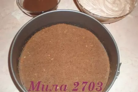 Сырно-шоколадный торт: шаг 3