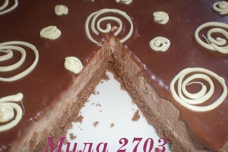 Сырно-шоколадный торт: шаг 7