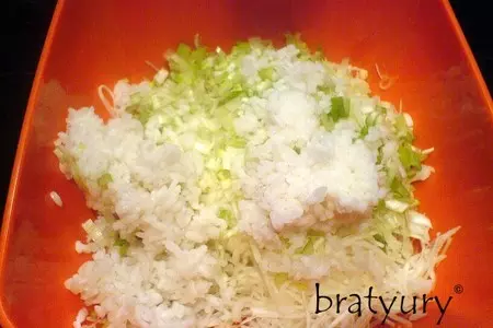 Салат из кольраби с рисом: шаг 4
