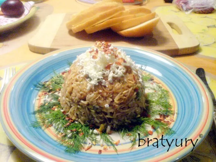 Салат из кольраби с рисом: шаг 9