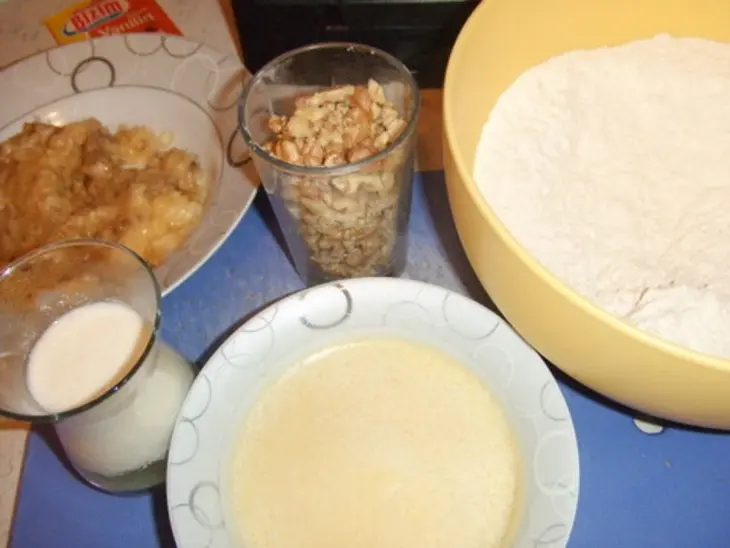 Банановый кекс с грецкими орехами: шаг 2