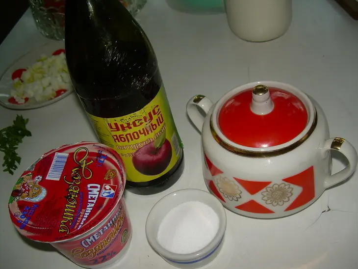 Салат из пекинской капусты: шаг 1