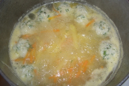 Суп с рыбными галками: шаг 3