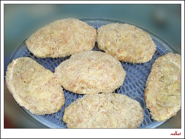 Куриные зразы с грибами (паровые): шаг 4