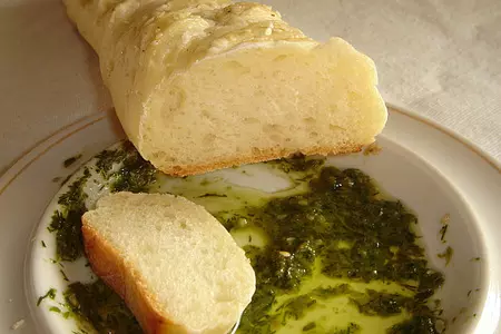 Морской гребешок в кунжуте с зеленым соусом: шаг 2