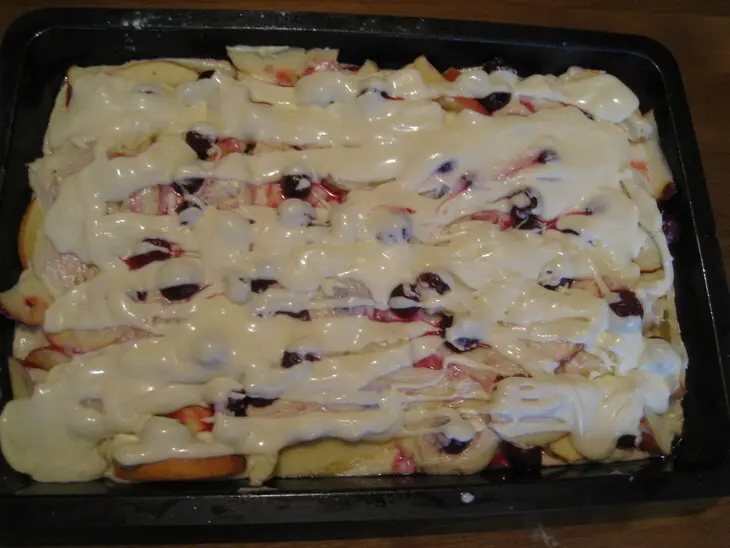 Пирог творожный с яблоками: шаг 1